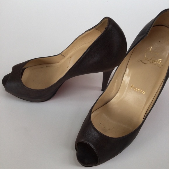 Christian Louboutin High Heels Luxury Size 39 Peep Toe Formal Office Party - Picture 4 of 16